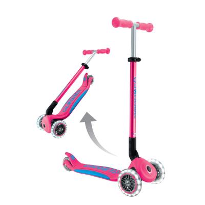Самокат GLOBBER серії ELITE LIGHTS, фуксія, колеса з підсвіткою, 50кг, 3+