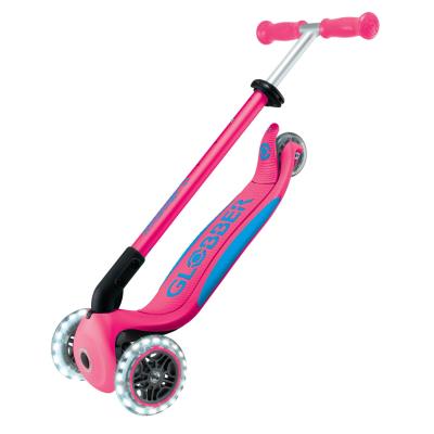 Самокат GLOBBER серії ELITE LIGHTS, фуксія, колеса з підсвіткою, 50кг, 3+