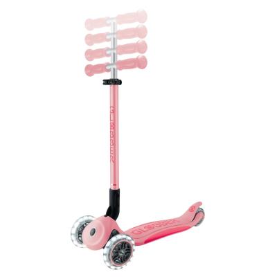 Самокат GLOBBER серії ELITE LIGHTS, пастельно-рожевий, колеса з підсвіткою, 50кг, 3+