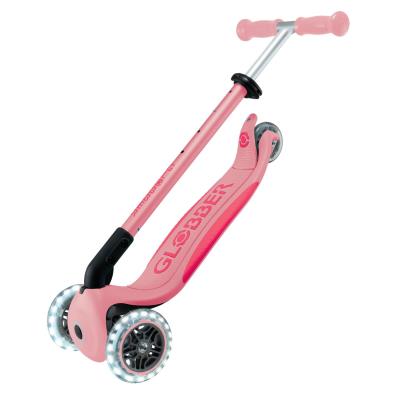 Самокат GLOBBER серії ELITE LIGHTS, пастельно-рожевий, колеса з підсвіткою, 50кг, 3+