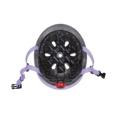 Шолом захисний дитячий GLOBBER GO UP LIGHTS, лавандовий, з ліхтариком, 45-51см