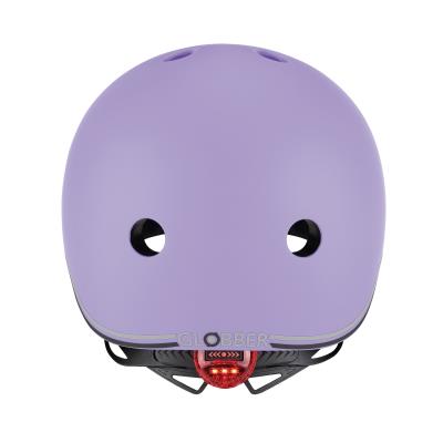 Шолом захисний дитячий GLOBBER GO UP LIGHTS, лавандовий, з ліхтариком, 45-51см