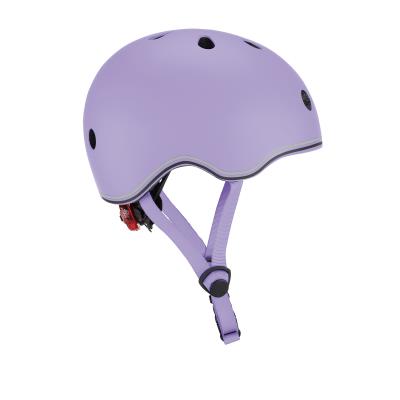 Шолом захисний дитячий GLOBBER GO UP LIGHTS, лавандовий, з ліхтариком, 45-51см