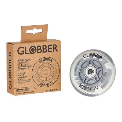 Запчастина до самокатів GLOBBER серій PRIMO/GOUP/JUNIOR Колесо задне 80мм, що світиться