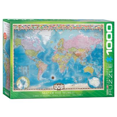 Пазл Eurographics Мапа світу, 1000 елементів