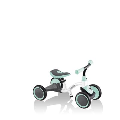 Біговел дитячий GLOBBER серії LEARNING BIKE 3в1, біло-м'ятний, до 20кг, 4 колеса