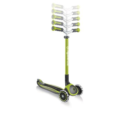 Самокат GLOBBER серії MASTER LIGHTS зелений, колеса з підсвіткою, 50кг, 4+