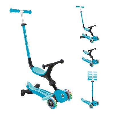 Самокат GLOBBER серії GO UP ACTIVE 360 аква, до 20/50кг, 1+, колеса що світяться