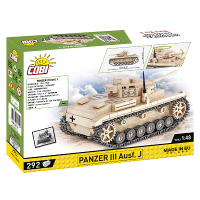 Конструктор COBI Друга Світова Війна Танк Panzer III, 292 деталей