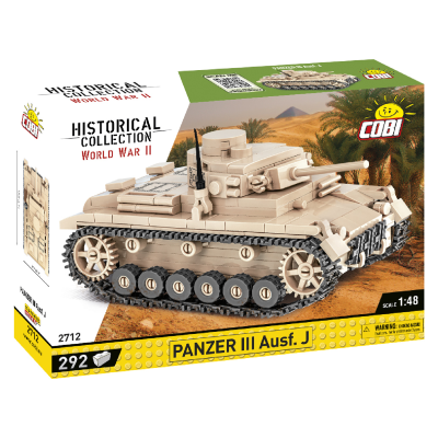 Конструктор COBI Друга Світова Війна Танк Panzer III, 292 деталей
