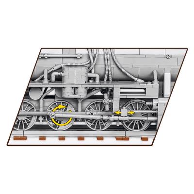 Конструктор COBI Локомотив Kriegslokomotive Class 52 масштаб 1:35, 2476 деталей