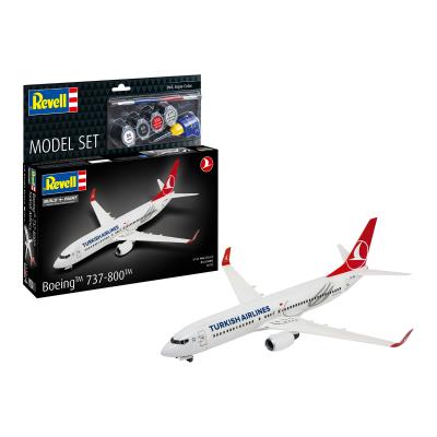 Збірна модель-копія Revell набір Літак Boeing 737-800 'Turkish Airlines', рів 4, м: 1:144