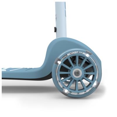 Самокат Scoot and Ride серії Highwaykick-3s з колесами що світяться сіро-синій, 3+