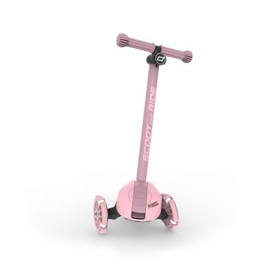 Самокат Scoot and Ride серії Highwaykick-3s з колесами що світяться пастельно-рожевий, 3+