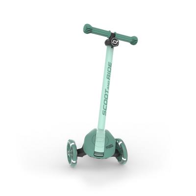 Самокат Scoot and Ride серії Highwaykick-3s з колесами що світяться сіро-зелений, 3+
