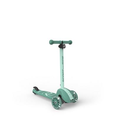 Самокат Scoot and Ride серії Highwaykick-3s з колесами що світяться сіро-зелений, 3+