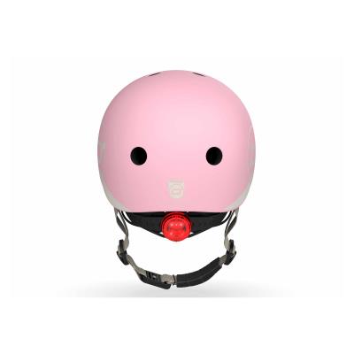 Шолом захисний дитячий Scoot and Ride, пастельно-рожевий, з ліхтариком, 45-51см