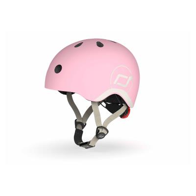 Шолом захисний дитячий Scoot and Ride, пастельно-рожевий, з ліхтариком, 45-51см