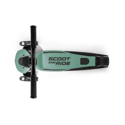 Самокат Scoot and Ride серії Highwaykick-5 з колесами що світяться сіро-зелений, 5+ до 80кг