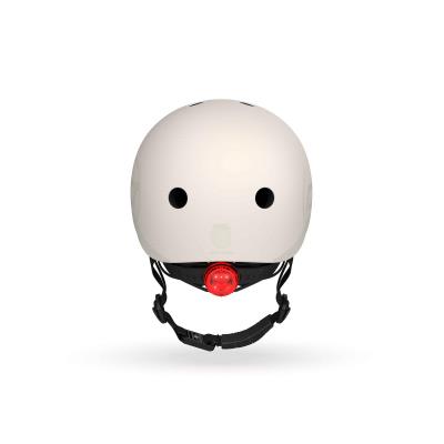 Шолом захисний дитячий Scoot and Ride, світло-сірий, з ліхтариком, 51-53см