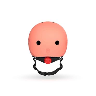 Шолом захисний дитячий Scoot and Ride, персик, з ліхтариком, 51-53см