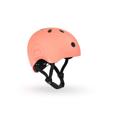 Шолом захисний дитячий Scoot and Ride, персик, з ліхтариком, 51-53см