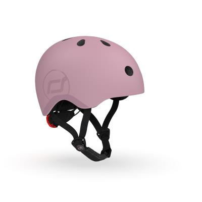 Шолом захисний дитячий Scoot and Ride, пастельно-бузковий з ліхтариком 51-53см