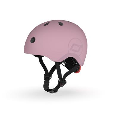 Шолом захисний дитячий Scoot and Ride, пастельно-бузковий з ліхтариком 51-53см