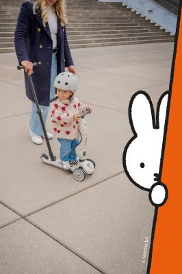 Самокат Scoot and Ride серії Highwaykick-1 Push and Go Miffy світло-сірий, до 5 років