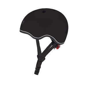 Шолом захисний дитячий GLOBBER GO UP LIGHTS, чорний, з ліхтариком, 45-51см