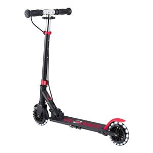 Самокат GLOBBER серії FLOW ELEMENT JUNIOR LIGHTS, чорно-червоний, колеса з підсв. 50кг 3+