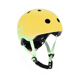 Шолом захисний дитячий Scoot and Ride, лимон, з ліхтариком, 45-51см