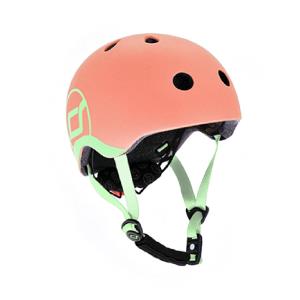 Шолом захисний дитячий Scoot and Ride, персик, з ліхтариком, 45-51см