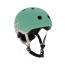 Шолом захисний дитячий Scoot and Ride, сіро-зелений, з ліхтариком, 45-51см