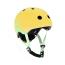 Шолом захисний дитячий Scoot and Ride, лимон, з ліхтариком, 45-51см