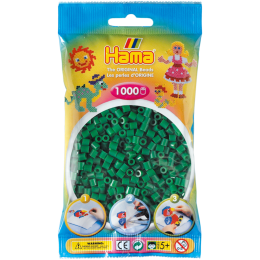 Термомозаїка HAMA Набір зелених намістин Midi 5+, 1000шт