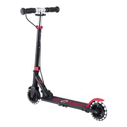 Самокат GLOBBER серії FLOW ELEMENT JUNIOR LIGHTS, чорно-червоний, колеса з підсв. 50кг 3+