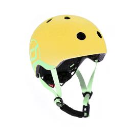 Шолом захисний дитячий Scoot and Ride, лимон, з ліхтариком, 45-51см